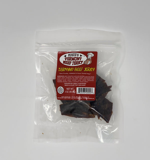 Rosie's Vermont Beef Jerky - Teriyaki Flavor