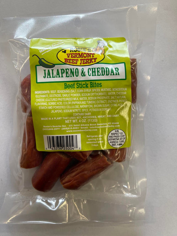 Rosie's Jalapeno & Cheddar Beef Stick Bites